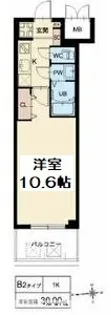 スプランディッド京橋EAST【2階】の間取り