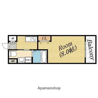 ライブ カーサ千林大宮【1階】の間取り