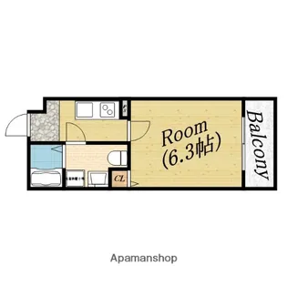 ドゥエリング千林商店街【3階】の間取り