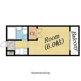 サニーハイツ【2階】の間取り
