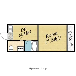 コスモハイツ【1階】の間取り