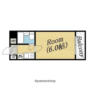 シャルムメゾン千林大宮【2階】の間取り