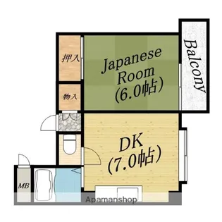 ハイム大宮【5階】の間取り
