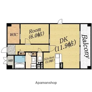 プラシード大宮【1階】の間取り