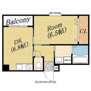 ラ・フォーレ千林Ⅱ【4階】の間取り