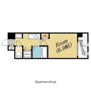 プレサンス城北公園アクアージュ【5階】の間取り