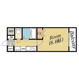 プレサンス城北公園アクアージュ【7階】の間取り