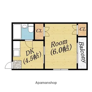 レヂデンスパート1【3階】の間取り