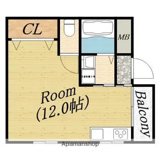 シャトー若杉マンション【3階】の間取り