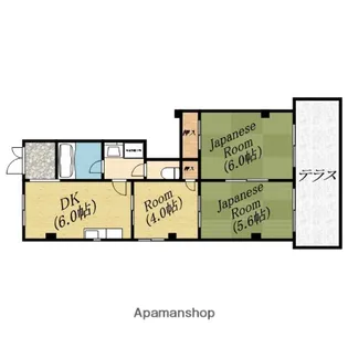 メゾン・サフィール【1階】の間取り