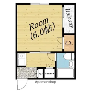 パレ・ドゥ・ナカミヤ【3階】の間取り