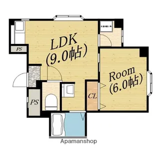 ハイツ中島Ⅱ【3階】の間取り