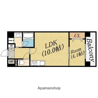 フェリーチェ城北公園【7階】の間取り