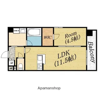 フェリーチェ城北公園【6階】の間取り