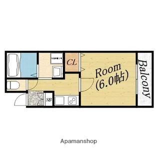 ハイグレード中宮Ⅰ【3階】の間取り