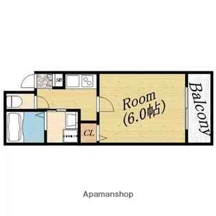 ハイグレード中宮Ⅱ【3階】の間取り