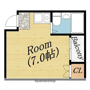 アパートメント旭Ⅱ【4階】の間取り