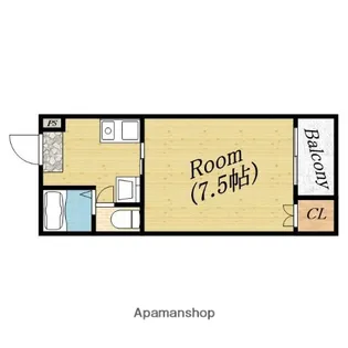 おしゃれ館公園前 ナカミヤⅡ【2階】の間取り