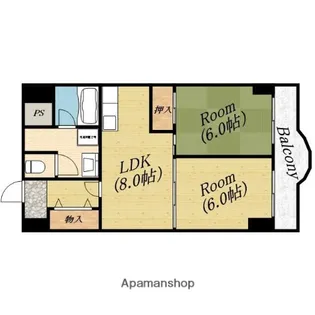 グリーンプラザ【9階】の間取り