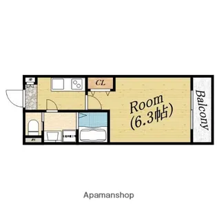 セリエ太子橋【4階】の間取り