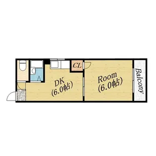 いすず東ハイツ【4階】の間取り