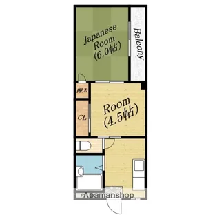 コーポ中宮【2階】の間取り