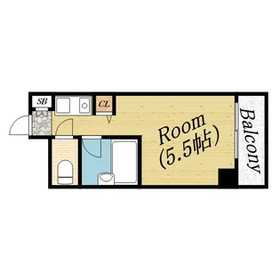 アルピーヌ旭【5階】の間取り