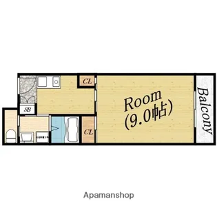 アッシュコート千林【4階】の間取り