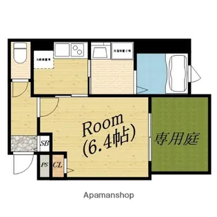 プライムコート太子橋【1階】の間取り