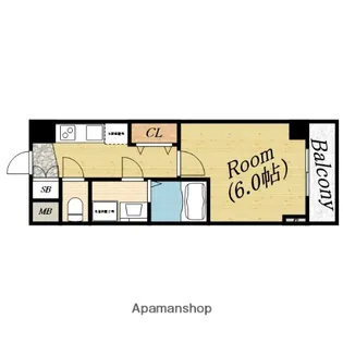 クレアート北大阪レヴァンテ【11階】の間取り