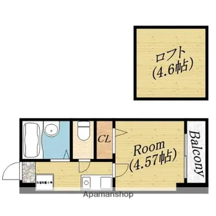 メゾンイストワール【5階】の間取り
