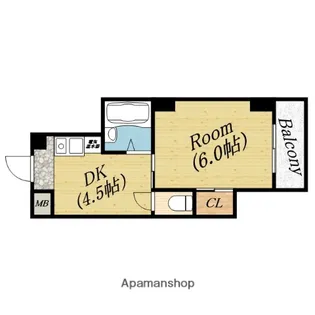 有馬パレス千林【7階】の間取り