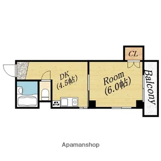 有馬パレス千林【6階】の間取り
