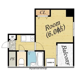 千林ロイヤルハイツ【5階】の間取り