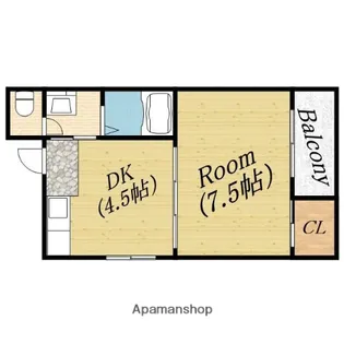 プチメゾンアオバ【2階】の間取り