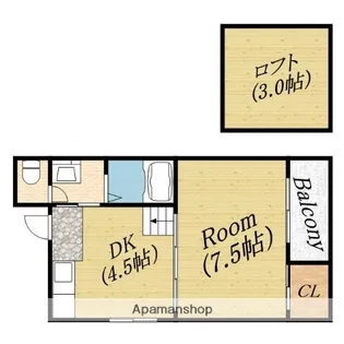 プチメゾンアオバ【4階】の間取り