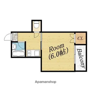 エクセレント旭【3階】の間取り
