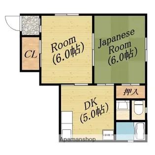 マンション新大宮【2階】の間取り