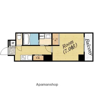 サンヴィラ千林【6階】の間取り