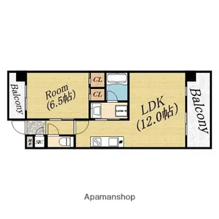 フェルム城北公園【7階】の間取り