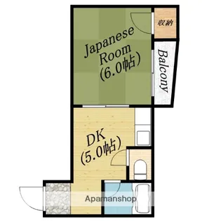 シカマハイツ【2階】の間取り