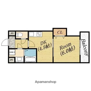 アクア【4階】の間取り