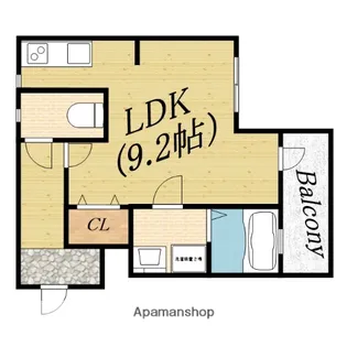 アクアカデーレ大宮【2階】の間取り