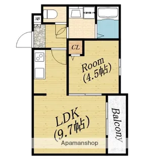 ベル升美【3階】の間取り