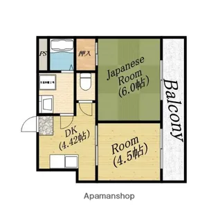 アーバンフラット【2階】の間取り