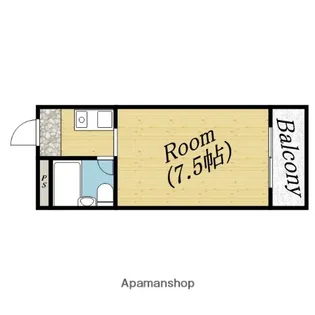 アーバンハイツ今市【3階】の間取り