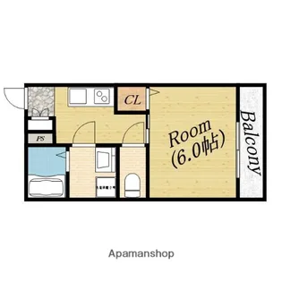 リバーヴィレッジ今市【2階】の間取り