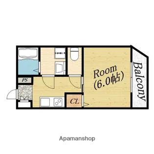 リバーヴィレッジ今市【3階】の間取り