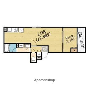 ルミエリア森小路【1階】の間取り
