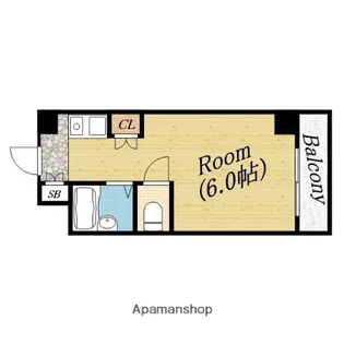 エクセル高殿【6階】の間取り